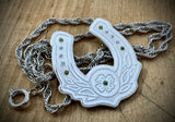 Big Sky Lucky Horseshoe Texture Plate and Pancake Die Set