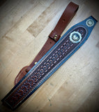 Hunter Cobra Rifle Sling with Handcrafted Sterling Silver Conchos